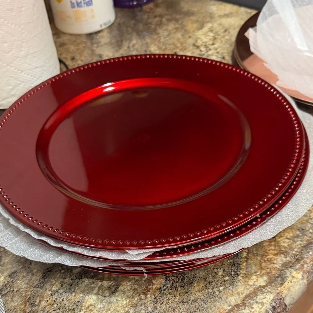Lot of 18 charger plates - Picture 3 of 8